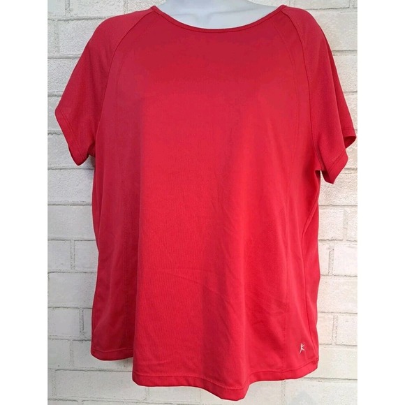 Danskin Now Tops - Danskin Now Athletic Shirt Womens Size XL 16/18 Pink Short Sleeve Workout Gym
